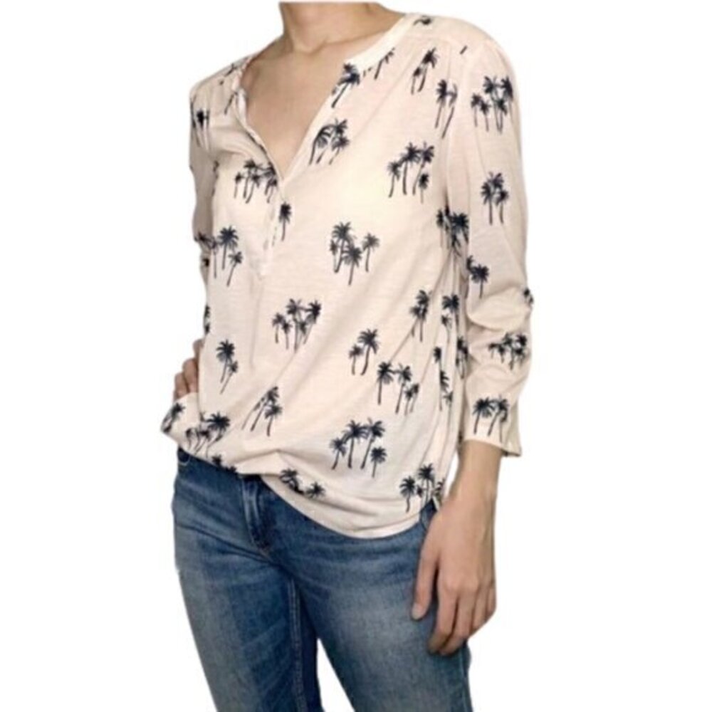 [H&M] Pink Palm Tree Top - Size M
